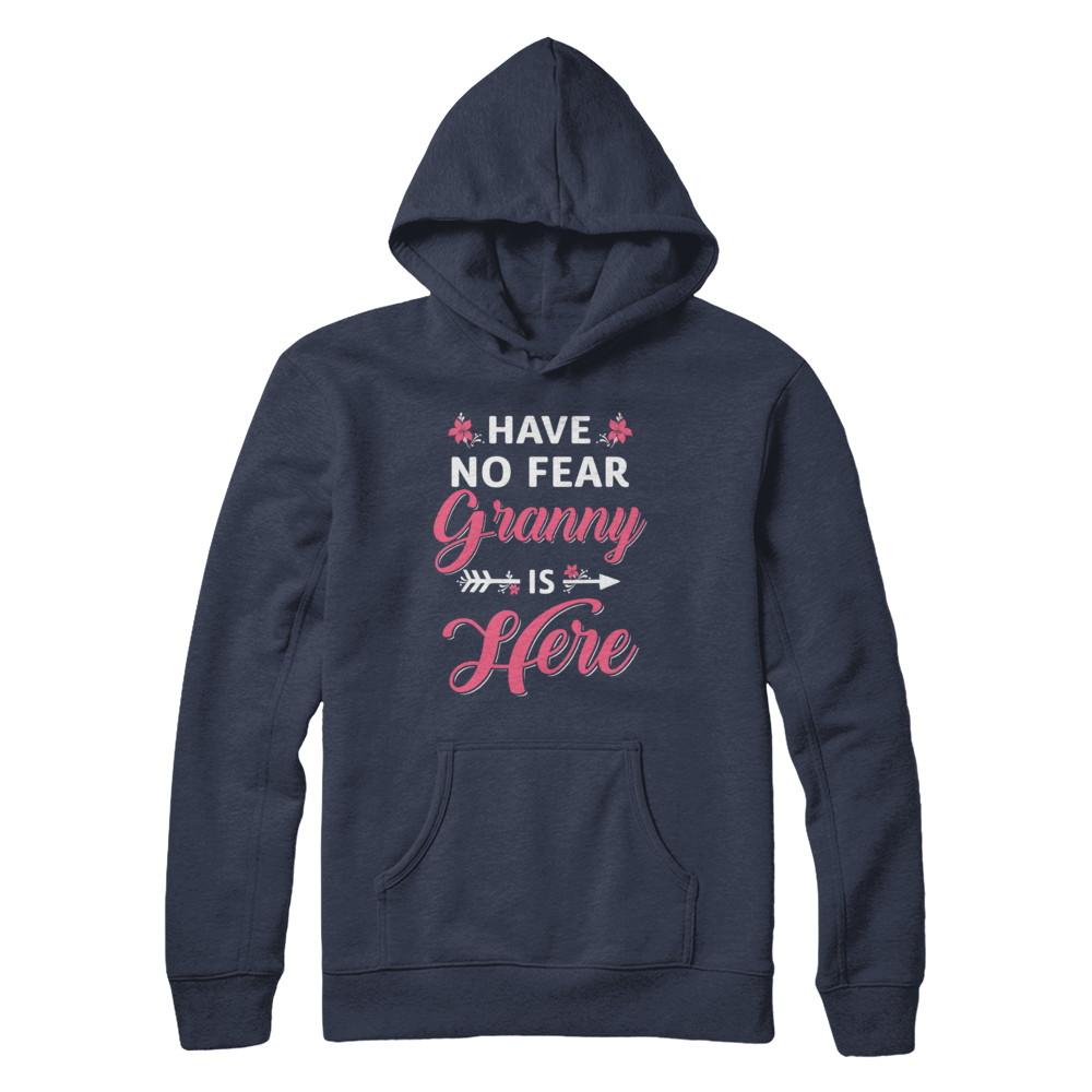 Have No Fear Granny Is Here Mother's Day Gift-T-Shirt & Hoodie-Pullover Hoodie-Navy