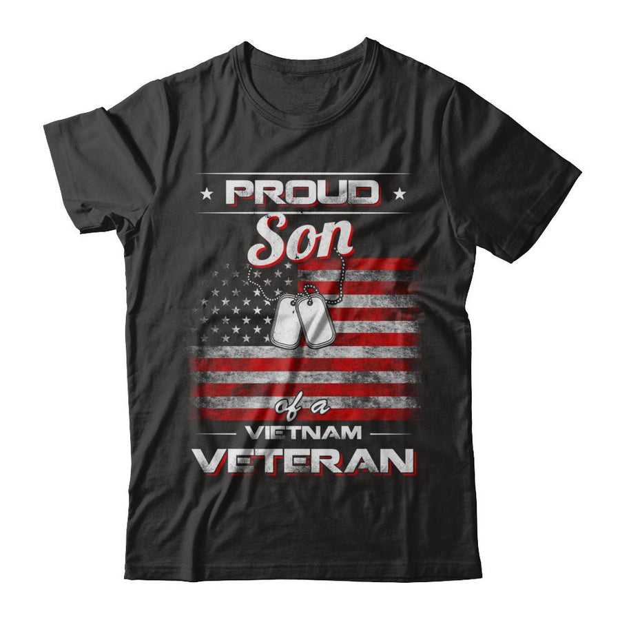 Proud Son Of A Viet Nam Veteran-T-Shirt & Hoodie-Classic T-Shirt-Black