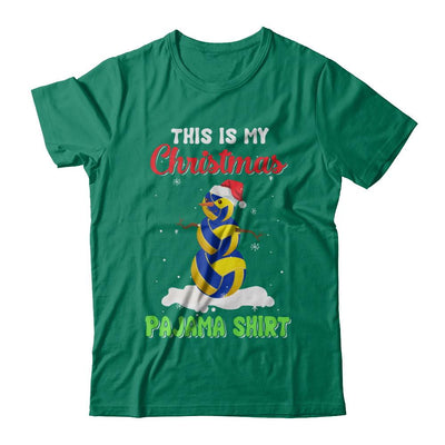 This Is My Christmas Pajama Xmas Snowman Volleyball-T-Shirt & Sweatshirt-Classic T-Shirt-Kelly Green
