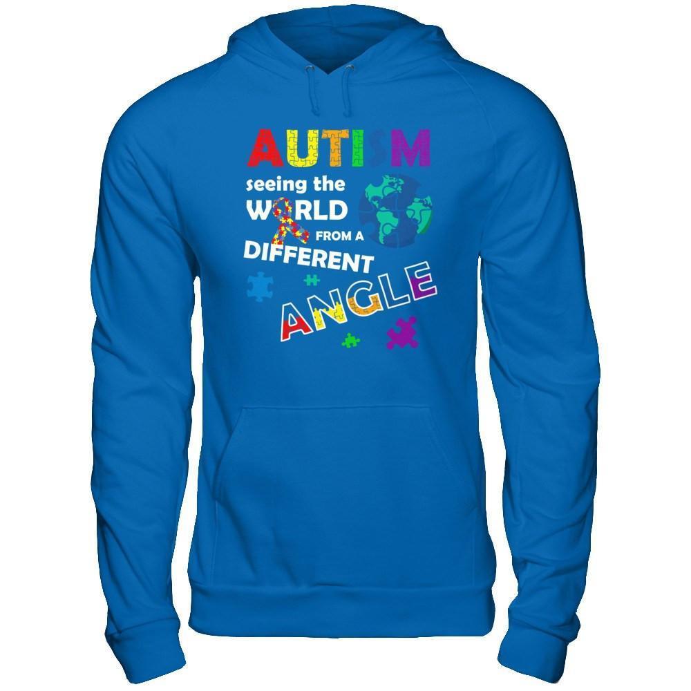 Autism Seeing The World Differently Angel-T-Shirt & Hoodie-Pullover Hoodie-Royal
