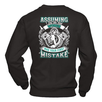 Assuming I Was Like Most Women Was Your First Mistake-T-Shirt & Hoodie-Crewneck Sweatshirt-Black