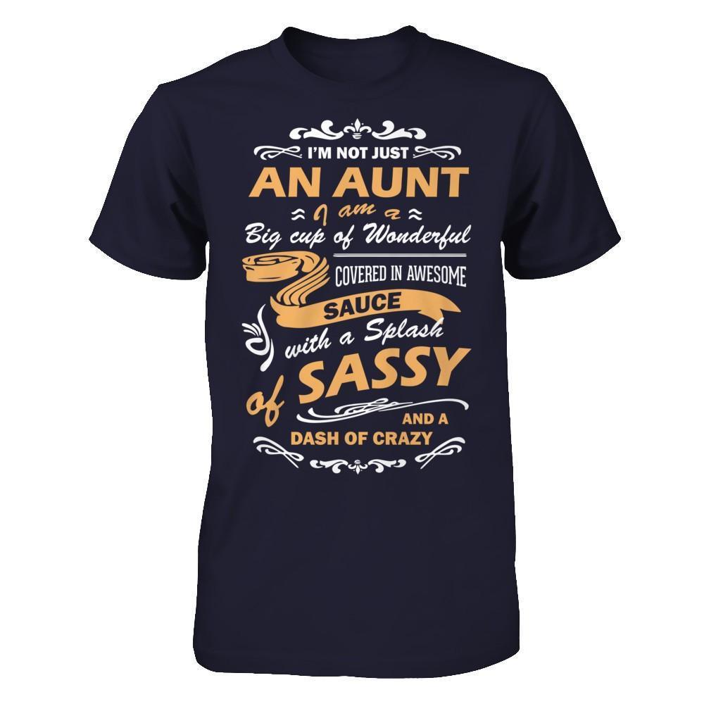 I'm Not Just An Aunt I'm A Big Cup Of Wonderful-T-Shirt & Hoodie-Premium T-Shirt-Midnight Navy