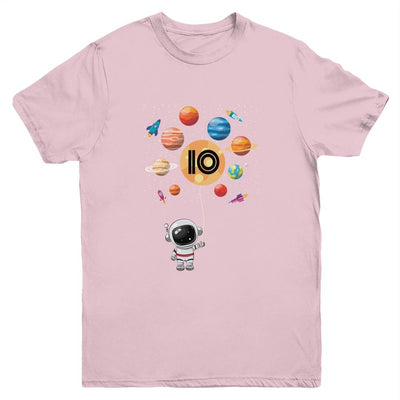 8 Years Old Birthday Boy Girl Gifts Astronaut 8th Birthday Youth-Youth Shirt-Youth T-Shirt-Light Pink
