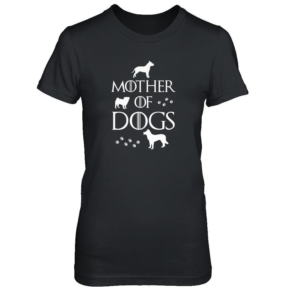 Mother Of Dogs Dog Lover-T-Shirt & Tank Top-Women's T-Shirt-Black