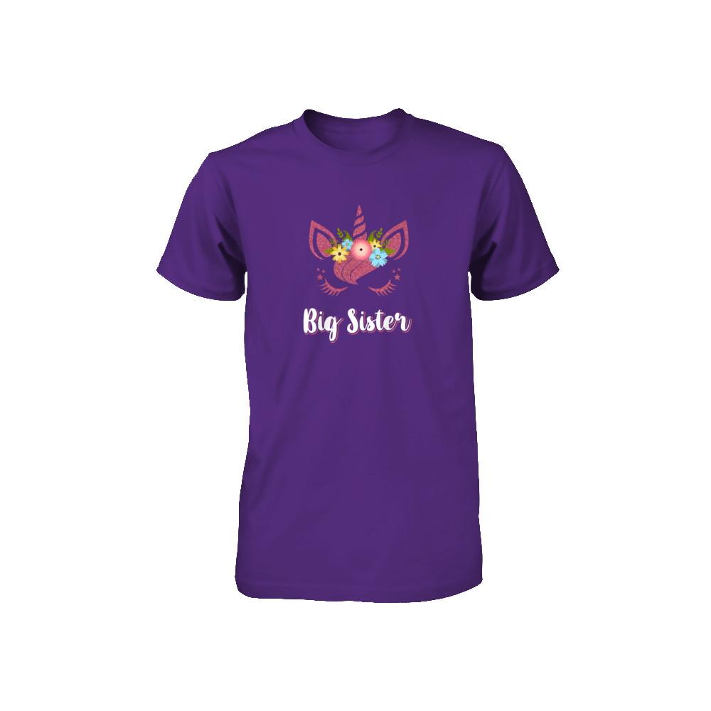 Unicorn Big Sister I'm Going To Be A Big Sister Youth-Youth Shirt-