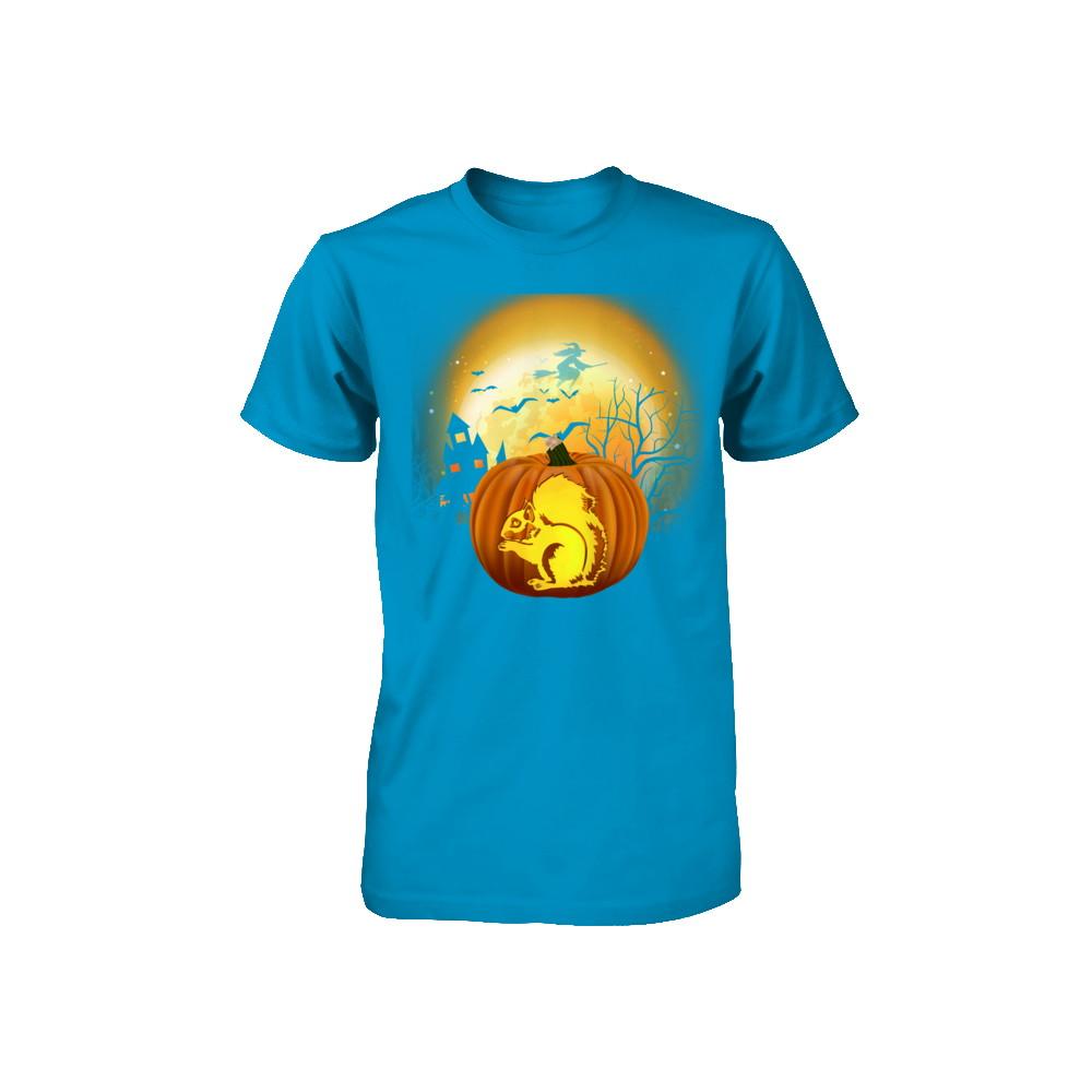 Pumpkin Squirrel Halloween Human Costume Youth-Youth Shirt-