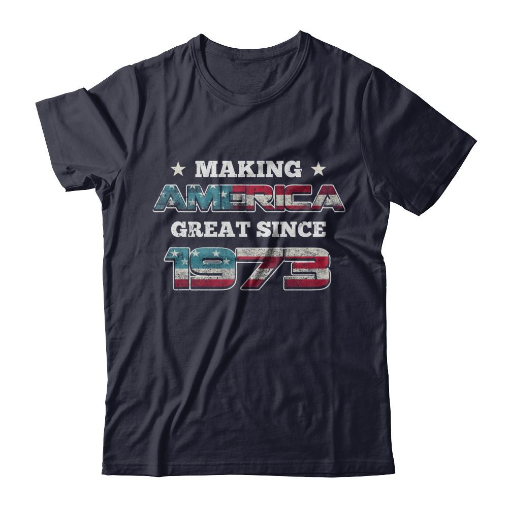 Making America Great Since 1973 48th Birthday-T-Shirt & Hoodie-Premium T-Shirt-Midnight Navy
