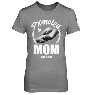 Promoted To Mom 2018 Mothers Day Gift-T-Shirt & Hoodie-Women's T-Shirt-Sport Grey