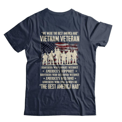 Vietnam Veteran The Best America Had Proud-T-Shirt & Hoodie-Classic T-Shirt-Navy