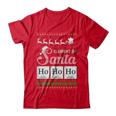 Hohoho Element Of Santa Chemistry Christmas-T-Shirt & Sweatshirt-Premium T-Shirt-Red