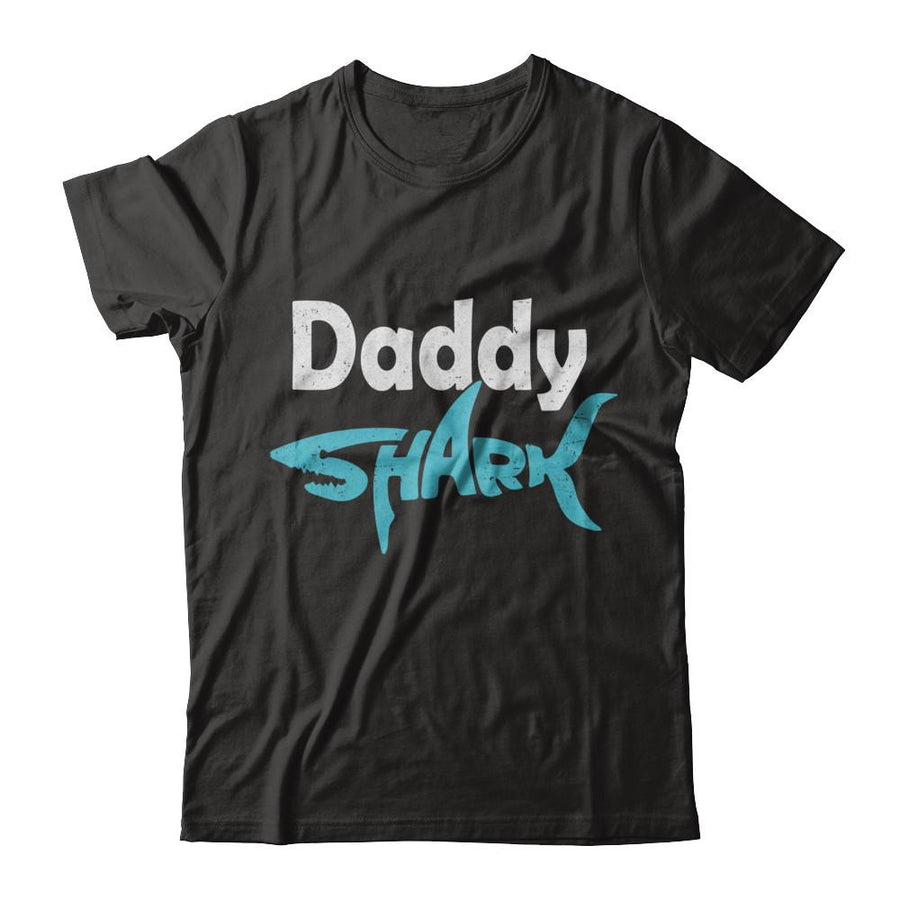 Daddy Shark Dad Family Fathers Day Gifts Idea-T-Shirt & Hoodie-Classic T-Shirt-Black