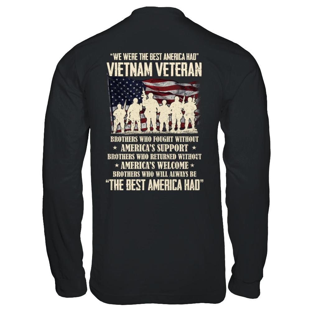 Vietnam Veteran The Best America Had Proud-T-Shirt & Hoodie-Long Sleeve T-Shirt-Black