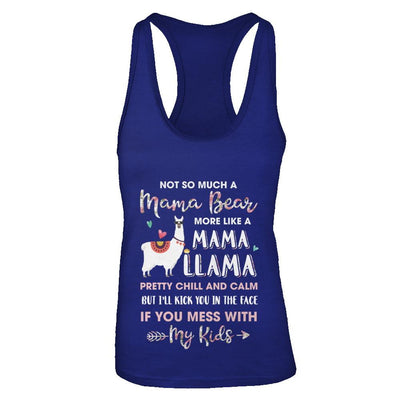 Not So Much A Mama Bear More Like A Mama Llama-T-Shirt & Tank Top-Women's Ideal Racerback Tank-Royal