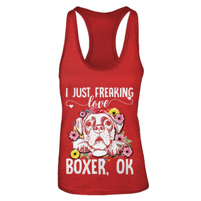 Dog I Just Freaking Love Boxer-T-Shirt & Tank Top-
