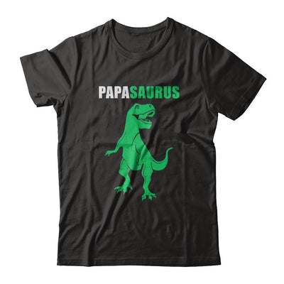 Papasarus Funny Dinosaur First Time Papa Fathers Day-T-Shirt & Hoodie-Classic T-Shirt-Black