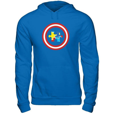 Captain Autism Awareness-T-Shirt & Hoodie-Pullover Hoodie-Royal