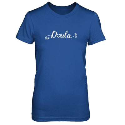 Doula Heart For Birth Baby Born Postpartum-T-Shirt & Tank Top-Women's T-Shirt-Royal