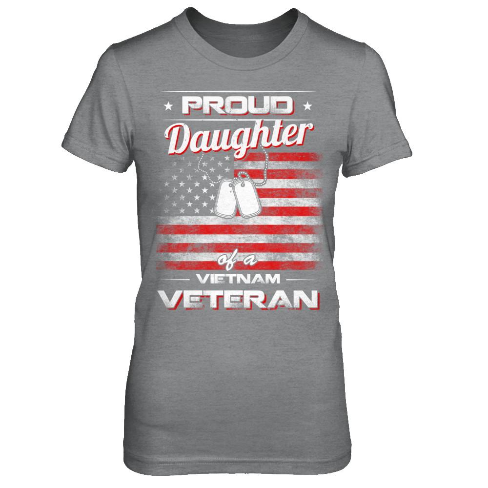 Proud Daughter Of A Viet Nam Veteran-T-Shirt & Hoodie-Women's T-Shirt-Sport Grey