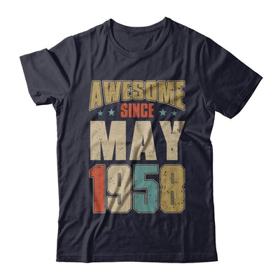 Vintage Retro Awesome Since May 1958 63th Birthday-T-Shirt & Hoodie-Premium T-Shirt-Midnight Navy