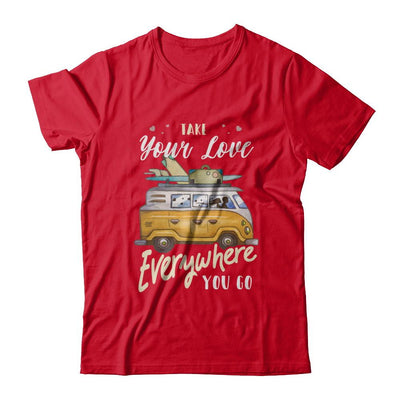 Take Your Love Everywhere You Go Couple-T-Shirt & Hoodie-Premium T-Shirt-Red