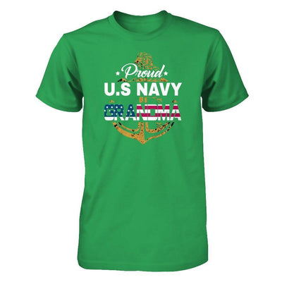 Proud US Navy Grandma-T-Shirt & Hoodie-Premium T-Shirt-Kelly Green