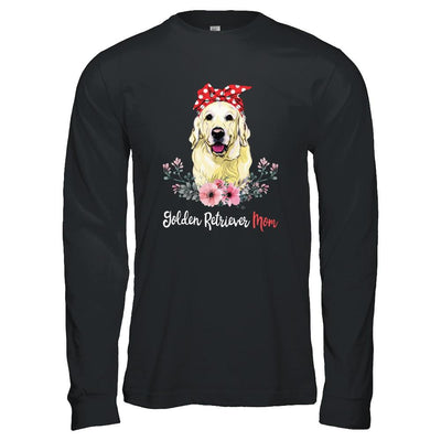 Golden Retriever Mom Gift For Women Dog Lover-T-Shirt & Hoodie-Long Sleeve T-Shirt-Black