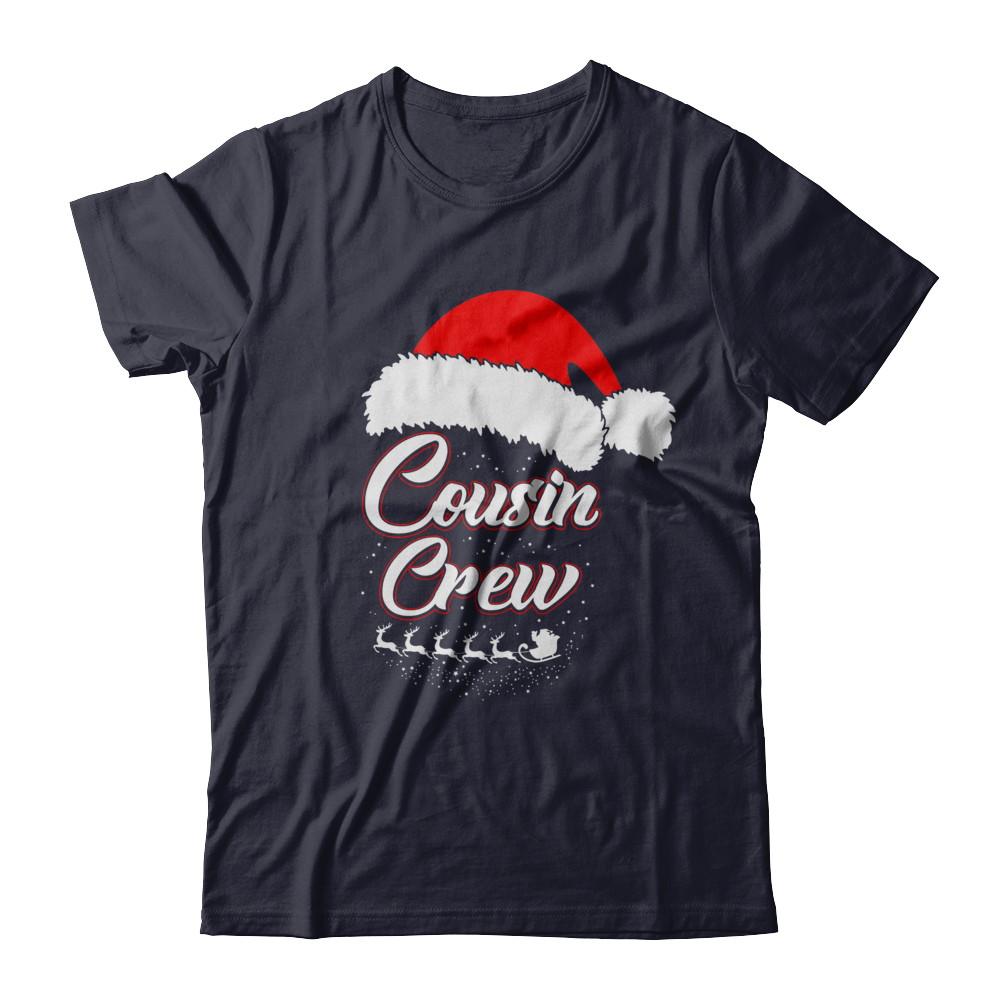 Cousin Crew Matching Family Funny Christmas-T-Shirt & Hoodie-Premium T-Shirt-Midnight Navy