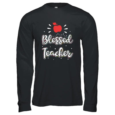 Blessed Teacher Gift-T-Shirt & Hoodie-Long Sleeve T-Shirt-Black