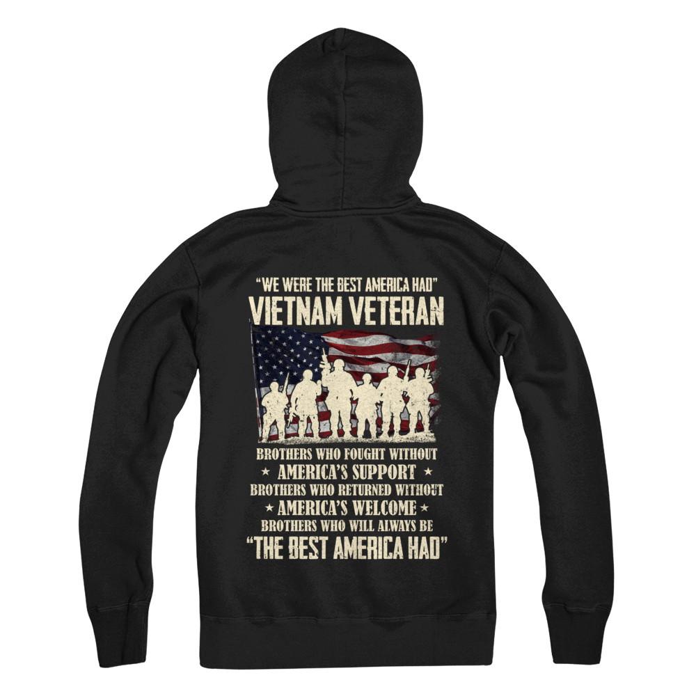 Vietnam Veteran The Best America Had Proud-T-Shirt & Hoodie-Pullover Hoodie-Black