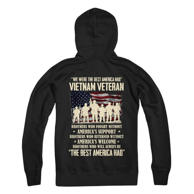Vietnam Veteran The Best America Had Proud-T-Shirt & Hoodie-Pullover Hoodie-Black