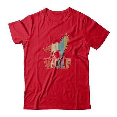 Classic Vintage Retro Style Wolf-T-Shirt & Tank Top-Premium T-Shirt-Red