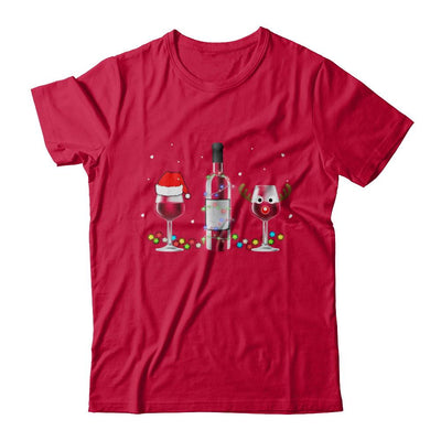 Xmas Merry Christmas Wine Winey Gift-T-Shirt & Sweatshirt-Classic T-Shirt-Red