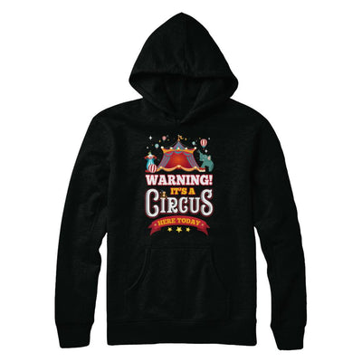 Circus Carnival Warning Birthday Children Party-T-Shirt & Hoodie-Pullover Hoodie-Black