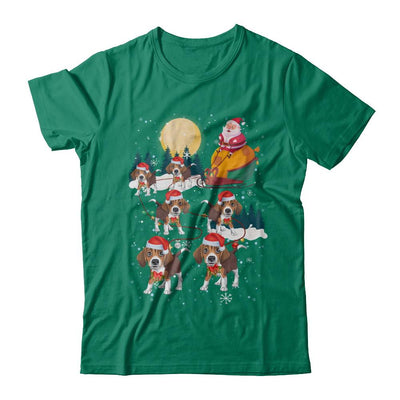 Dog Reindeer Beagle Christmas Gift-T-Shirt & Sweatshirt-Classic T-Shirt-Kelly Green