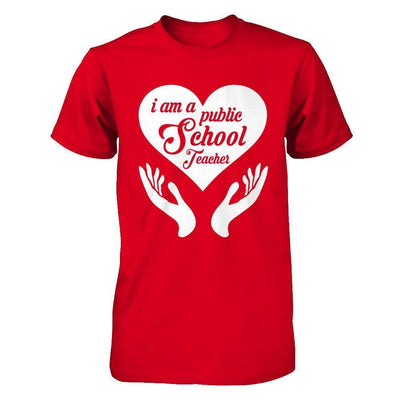 I Am A Public School Teacher-T-Shirt & Hoodie-Premium T-Shirt-Red