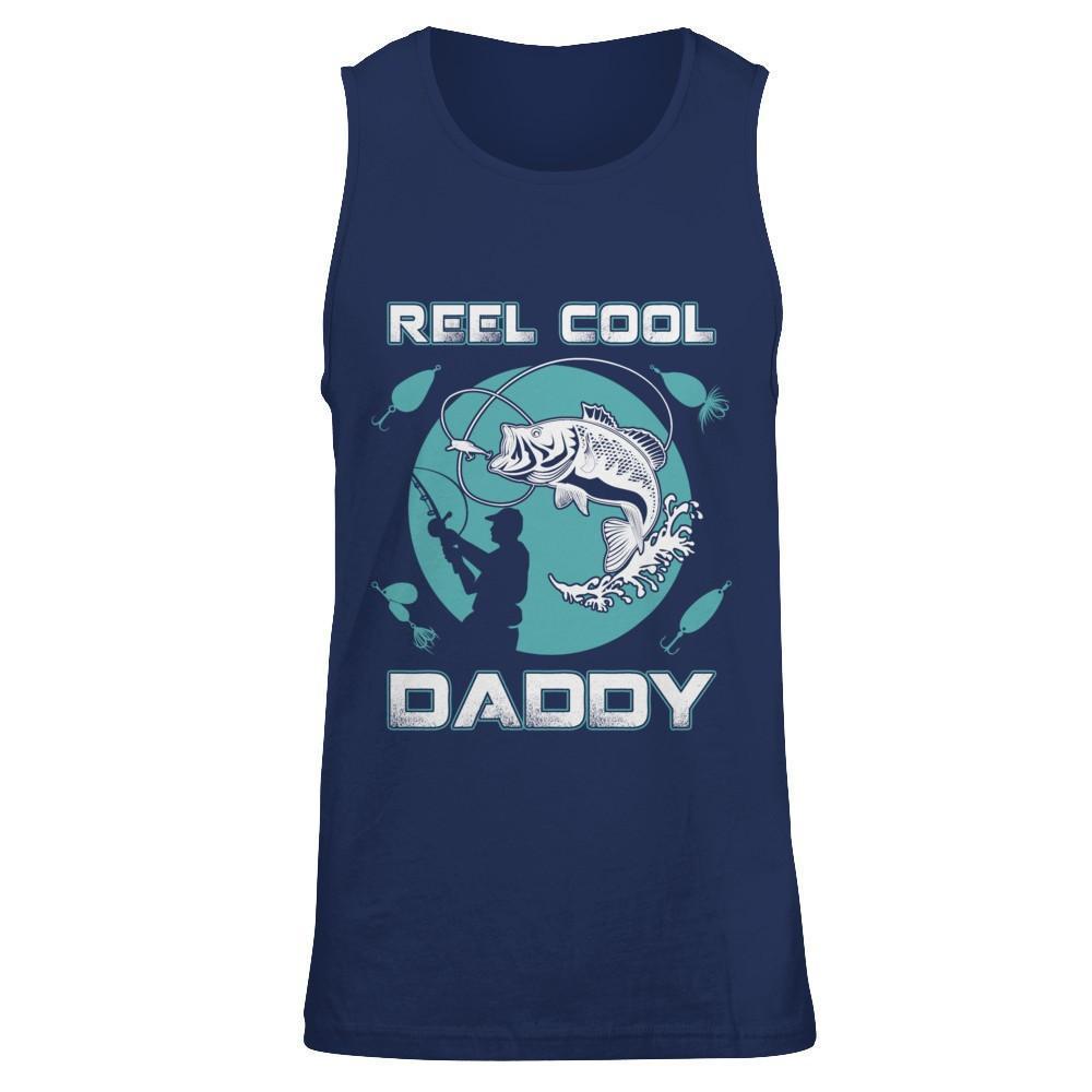 Reel Cool Daddy-T-Shirt & Hoodie-Unisex Tank-Navy