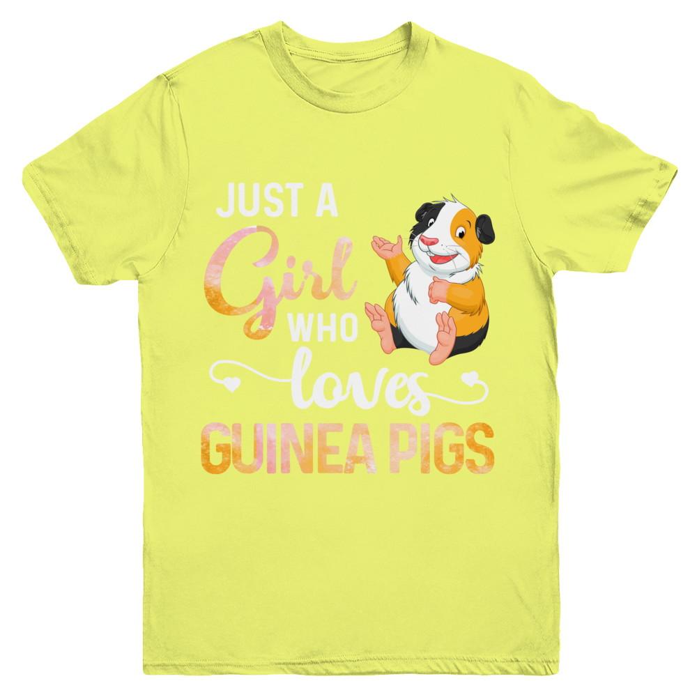 Just A Woman Who Loves Guinea Pigs Youth-Youth Shirt-Youth T-Shirt-Daisy