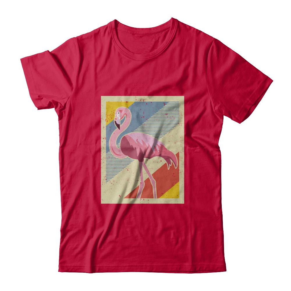 Distressed Vintage Flamingo Style-T-Shirt & Hoodie-Classic T-Shirt-Red