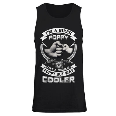 I'm A Biker Poppy Like A Normal Poppy But Way Cooler-T-Shirt & Hoodie-Unisex Tank-Black
