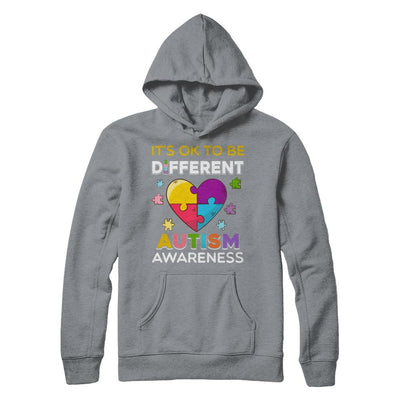 It's Ok To Be Different Autism Awareness Gift 2018-T-Shirt & Hoodie-Pullover Hoodie-Light Steel