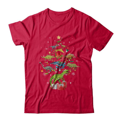 Tree Rex Funny Dinosaur Christmas Tree Kids Gift-T-Shirt & Sweatshirt-Classic T-Shirt-Red