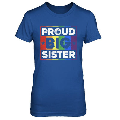 Proud Sister Brother Gay Lesbian Pride Month LGBT-T-Shirt & Hoodie-Women's T-Shirt-Royal