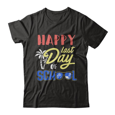 Happy Last Day Of School Students Teachers Graduated-T-Shirt & Hoodie-Classic T-Shirt-Black