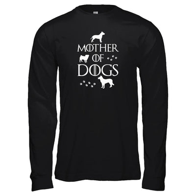 Mother Of Dogs Dog Lover-T-Shirt & Tank Top-Long Sleeve T-Shirt-Black
