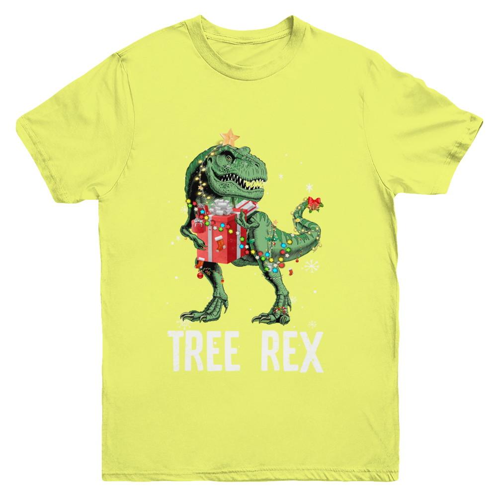 Christmas Tree For Kids Boys T Rex Dinosaur Xmas Gifts Youth-Youth Shirt-Youth T-Shirt-Daisy