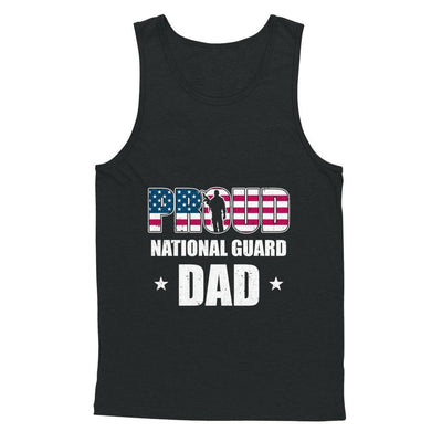 Proud National Guard Dad Veteran Fathers Day-T-Shirt & Hoodie-Unisex Tank-Black