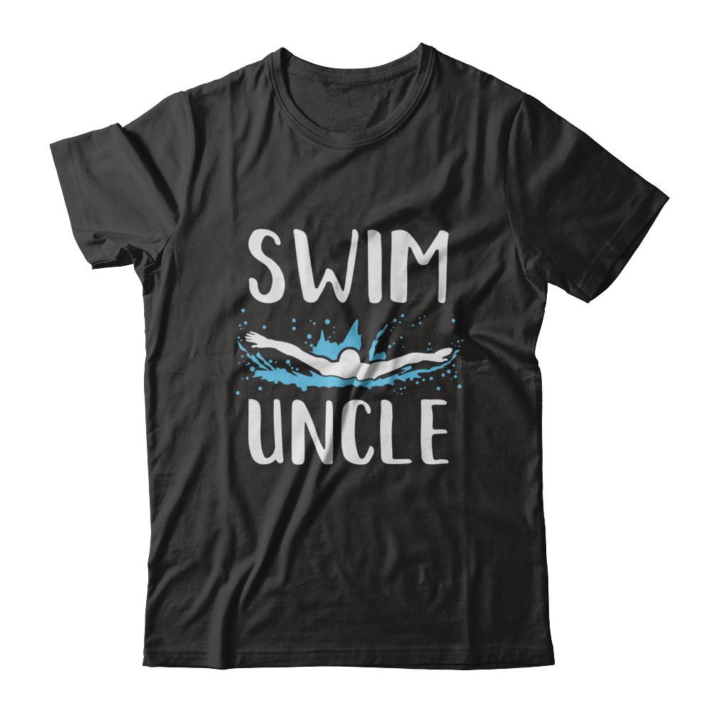 Swim Uncle Funny Swimming Birthday Gift-T-Shirt & Hoodie-Classic T-Shirt-Black