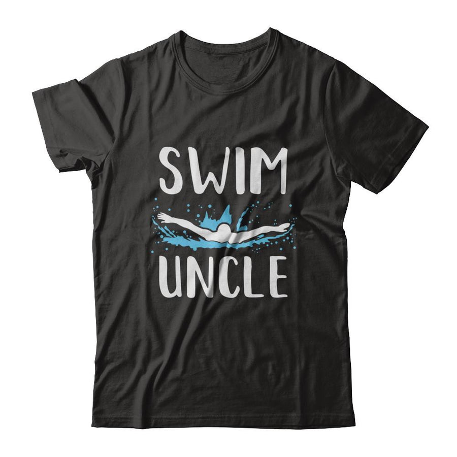 Swim Uncle Funny Swimming Birthday Gift-T-Shirt & Hoodie-Classic T-Shirt-Black