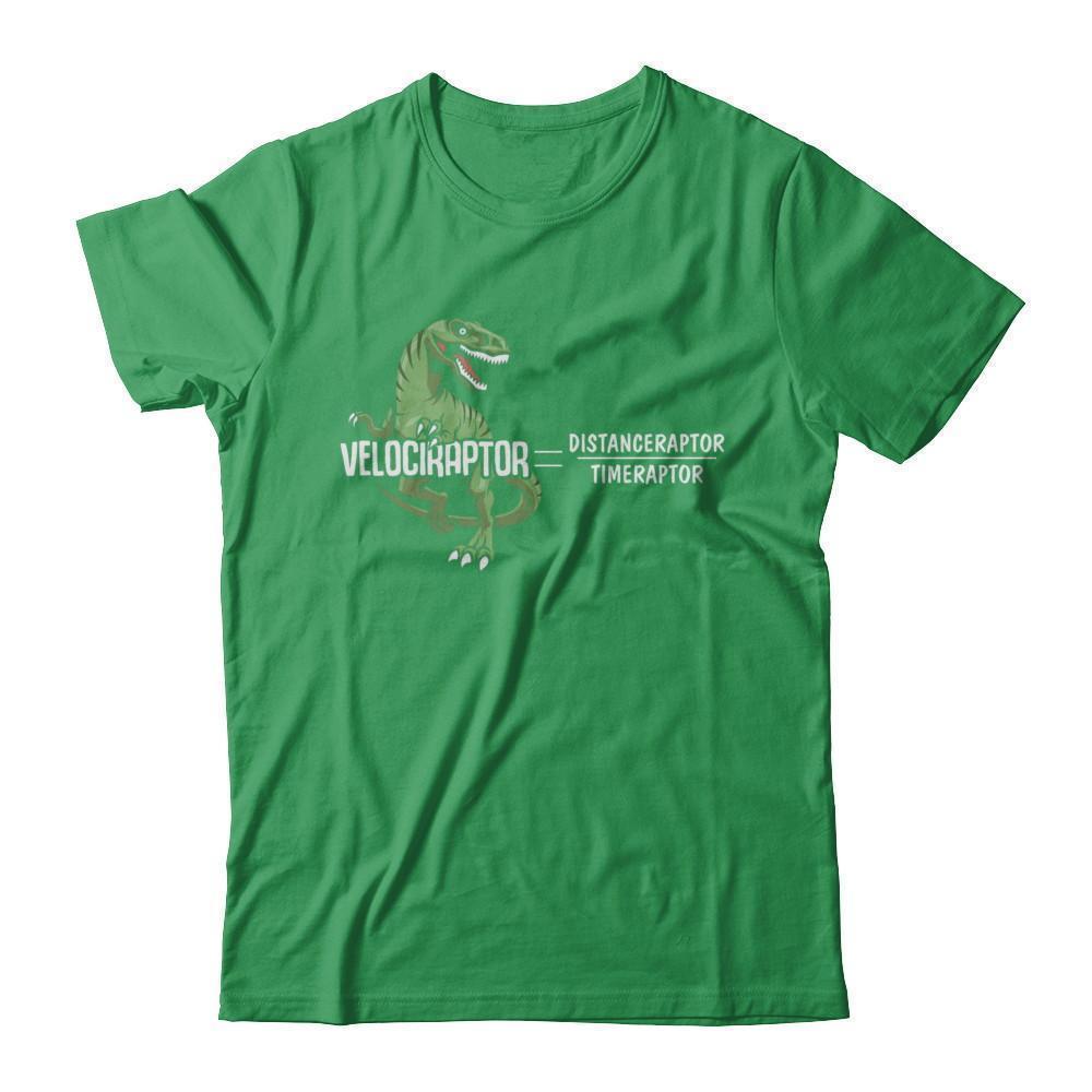 Distanceraptor Over Timeraptor Equals Velociraptor Dinosaur-T-Shirt & Hoodie-Premium T-Shirt-Kelly Green