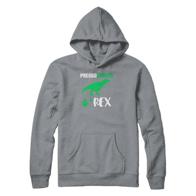 Preggosaurus Rex Pregnancy Mom Dinosaur Gift-T-Shirt & Tank Top-Pullover Hoodie-Light Steel